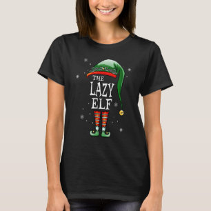 Die passende Familie The Lazy Elf Weihnachten T-Shirt