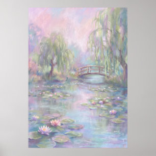 Die Pastellbrücke der stillen Geist-Wandkunst Poster