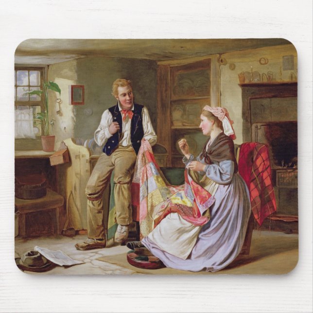 Die Patchwork-Steppdecke Mousepad (Vorne)