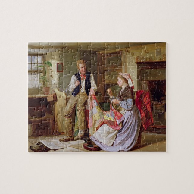 Die Patchwork-Steppdecke Puzzle (Horizontal)