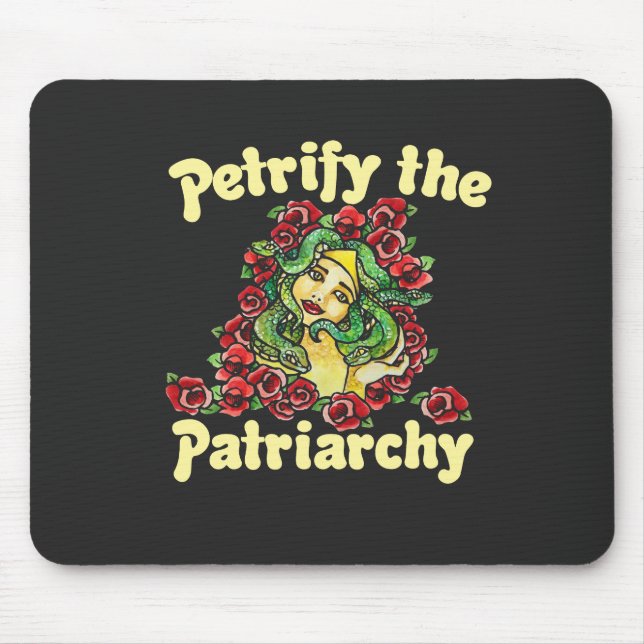 Die patriarchalische feministische Medusa verheili Mousepad (Vorne)