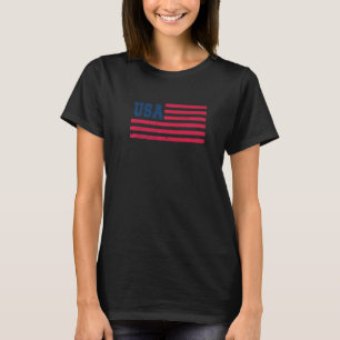 Die patriotische amerikanische Flagge der USA beän T-Shirt