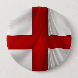 Die patriotische Flagge von St. George Cross in En Button