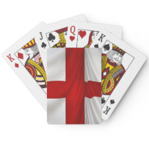 Die patriotische Flagge von St. George Cross in En