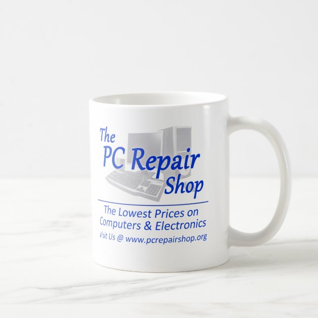 Die PC Reparaturwerkstatt Tasse (Rechts)