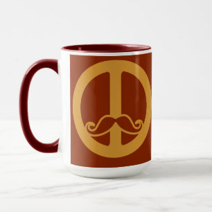 Die Peace Stache Tasse - wählen Sie Stil