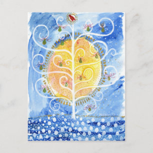 Die Pear Tree & The Partridge Postkarte