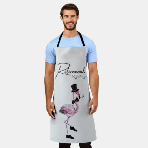 Die Pensionierung steht dir gut! Dapper Pink Flami Schürze