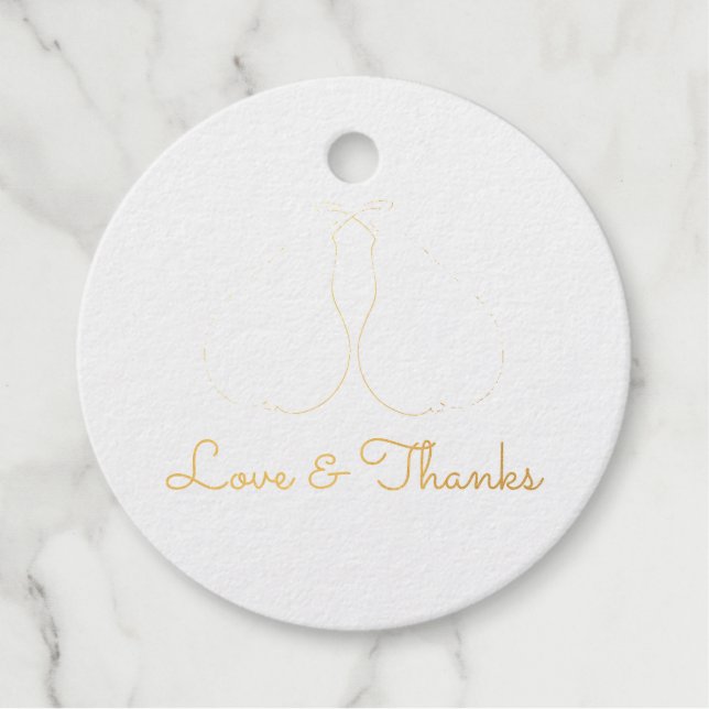 Die perfekte Birne - Liebe und Dank Geschenkanhänger (Vorderseite)