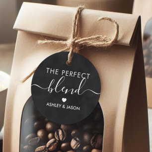 Die perfekte Blend-Coffee-Geschenkmarke, Hochzeit Geschenkanhänger