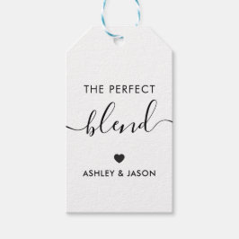 Die perfekte Blend-Coffee-Geschenkmarke, Wedding,  Geschenkanhänger