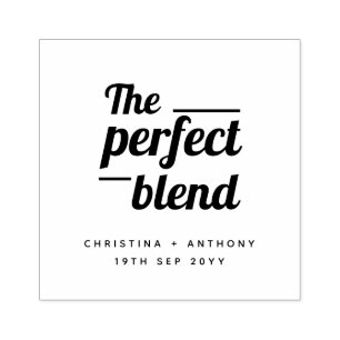Die perfekte Blend fett-Typografie-Hochzeits-Brief Gummistempel
