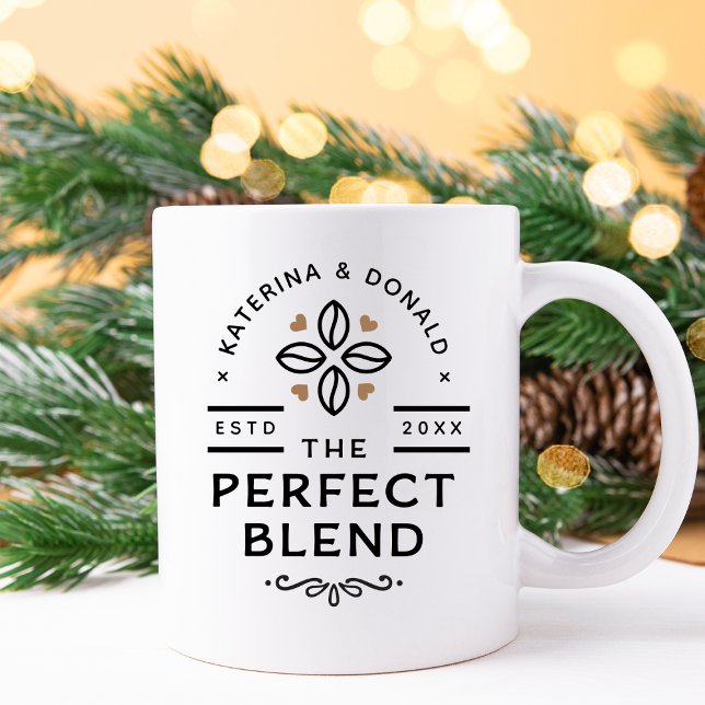 Die perfekte Blend-Kaffee-Hochzeitsgeschenk-Tasse Zweifarbige Tasse (Von Creator hochgeladen)