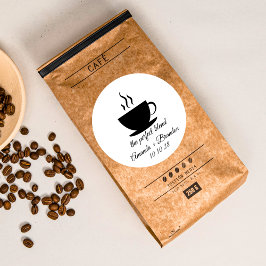 Die perfekte Blend-Kaffeehe Vielen Dank Runder Aufkleber