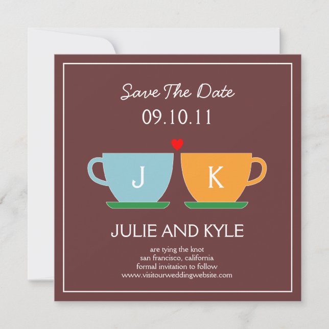 Die perfekte Blend-Save the Date-Karte Save The Date (Vorderseite)