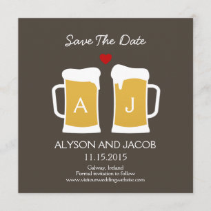 Die perfekte Brew-Save the Date-Karte Save The Date