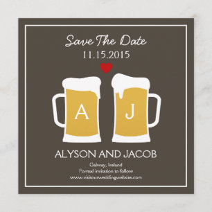 Die perfekte Brew-Save the Date-Karte Save The Date