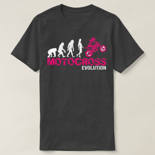 Die perfekte Evolution eines Motocross-Frauengesch T-Shirt (Design vorne)