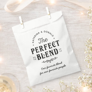 Die perfekte Kaffee-Hochzeitsgunst-Beutel Geschenktütchen