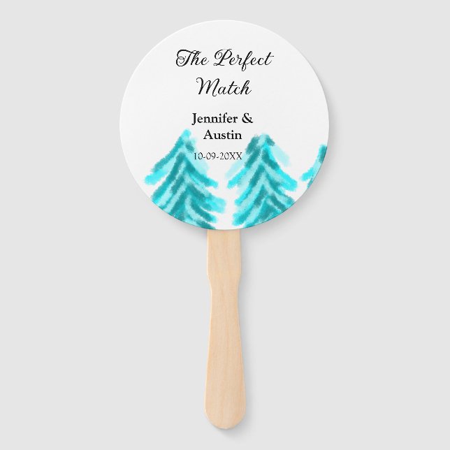 Die perfekte Kombination mit der winterblauen Pini Fächer (Vorderseite)