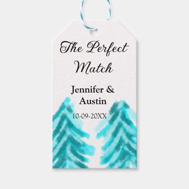 Die perfekte Kombination mit der winterblauen Pini Geschenkanhänger (Vorderseite)