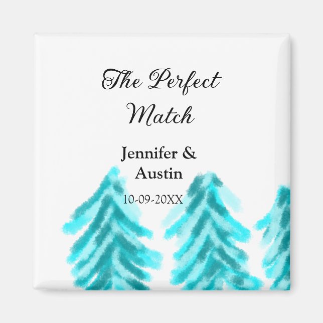 Die perfekte Kombination mit der winterblauen Pini Magnet (Vorne)