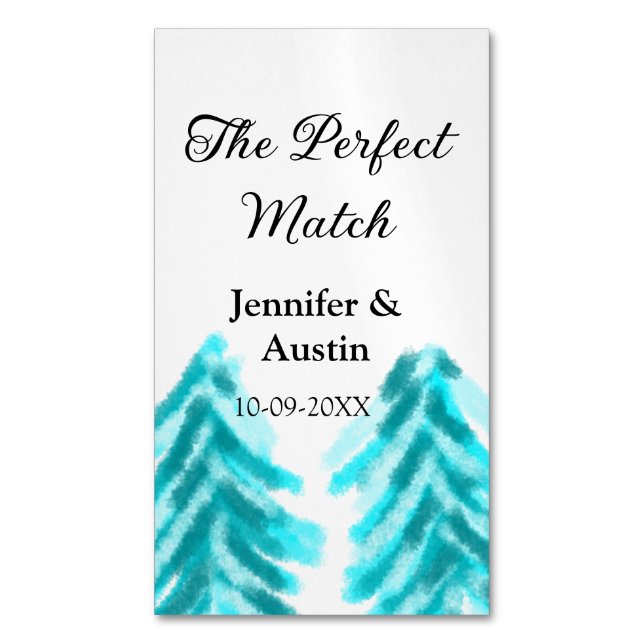 Die perfekte Kombination mit der winterblauen Pini Magnetische Visitenkarte (Vorderseite Vertikal)