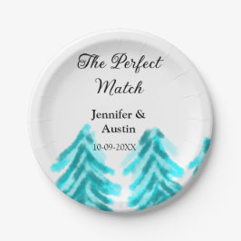 Die perfekte Kombination mit der winterblauen Pini Pappteller