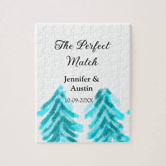 Die perfekte Kombination mit der winterblauen Pini Puzzle (Vertikal)