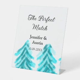 Die perfekte Kombination mit der winterblauen Pini Sockelschild