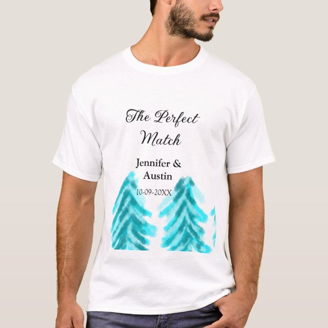 Die perfekte Kombination mit der winterblauen Pini T-Shirt (Vorderseite)
