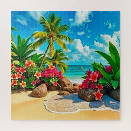 Die perfekte Lage am Strand Puzzle