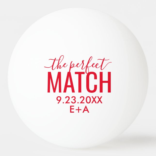 Die perfekte Match Red  Tischtennisball (Vorderseite)