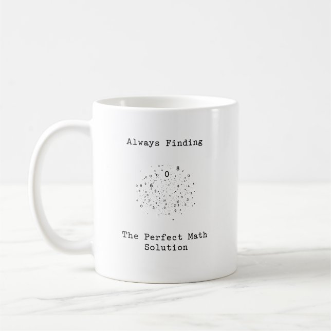 Die perfekte mathematische Lösung immer finden Kaffeetasse (Links)