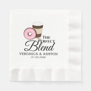 Die perfekte Mischung aus Kaffee und Donut   Hochz Serviette