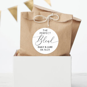 Die perfekte Mischung aus Schwarz und Weiß-Gastges Runder Aufkleber