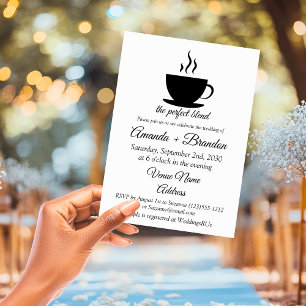 Die perfekte Mischung Coffee Hochzeit Einladung