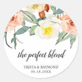 Die perfekte Mischung für die blühende Gastgeschen Runder Aufkleber