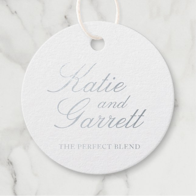 Die perfekte Mischung für eine elegante Silberhoch Geschenkanhänger (Vorderseite)