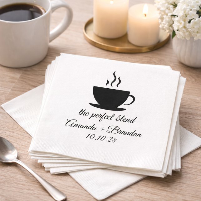 Die perfekte Mischung für Kaffeeliebhaber Serviette (Von Creator hochgeladen)