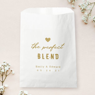 Die perfekte Mischung Hochzeit Brautparty Kaffee T Geschenktütchen