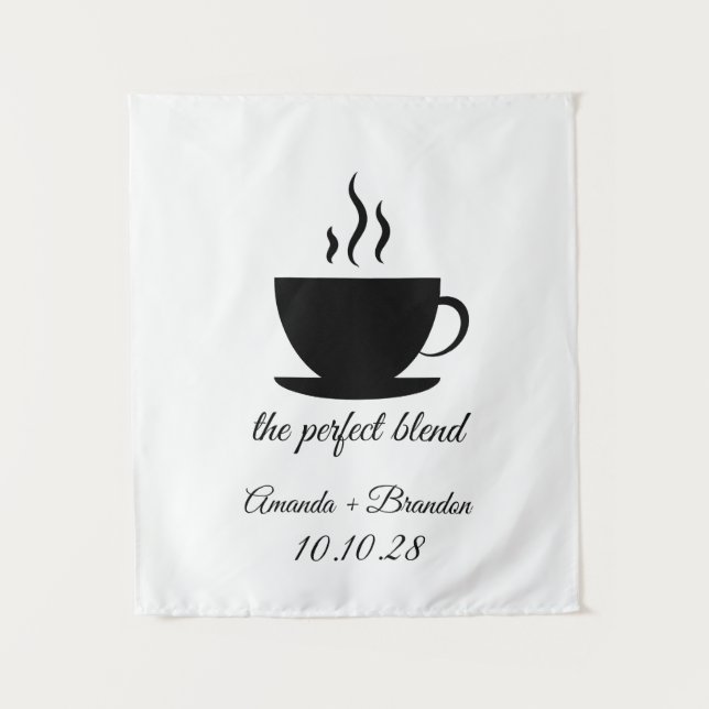 Die perfekte Mischung Hochzeitsdekoration Wandteppich (Vorderseite)