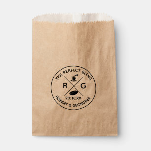 Die perfekte Mischung Kaffee Kraftpapier Hochzeit Geschenktütchen