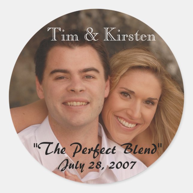 "Die perfekte Mischung" Runder Aufkleber (Vorderseite)