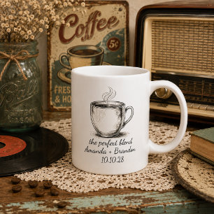 Die perfekte Mischung Vintage-Tasse Hochzeit Kaffeetasse