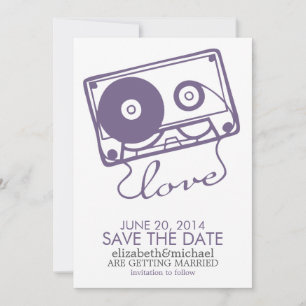 Die perfekte Mix Hochzeit - Rettet das Datum {lila Save The Date