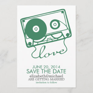 Die perfekte Mix Hochzeit Save the Date {grün} Einladung