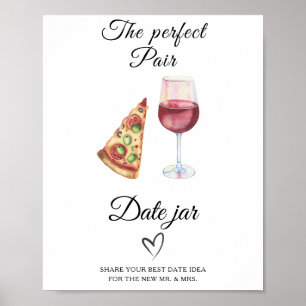 Die perfekte Paar-Hochzeitsdusche Date Night Ideen Poster