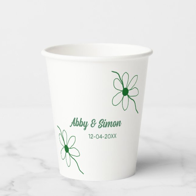 Die perfekte Passform fügt die Textur von Paaren m Pappbecher (Vorderseite)