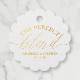 Die perfekten Blend Wedding Gold Foil Liebesmarken Geschenkanhänger